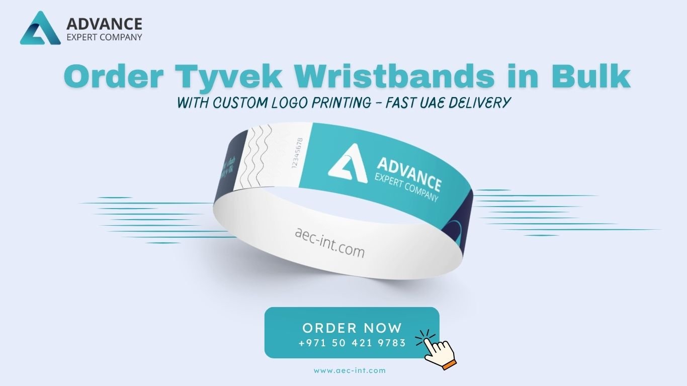 Order Tyvek Wristbands in Bulk with Custom Logo Printing – Fast UAE Delivery